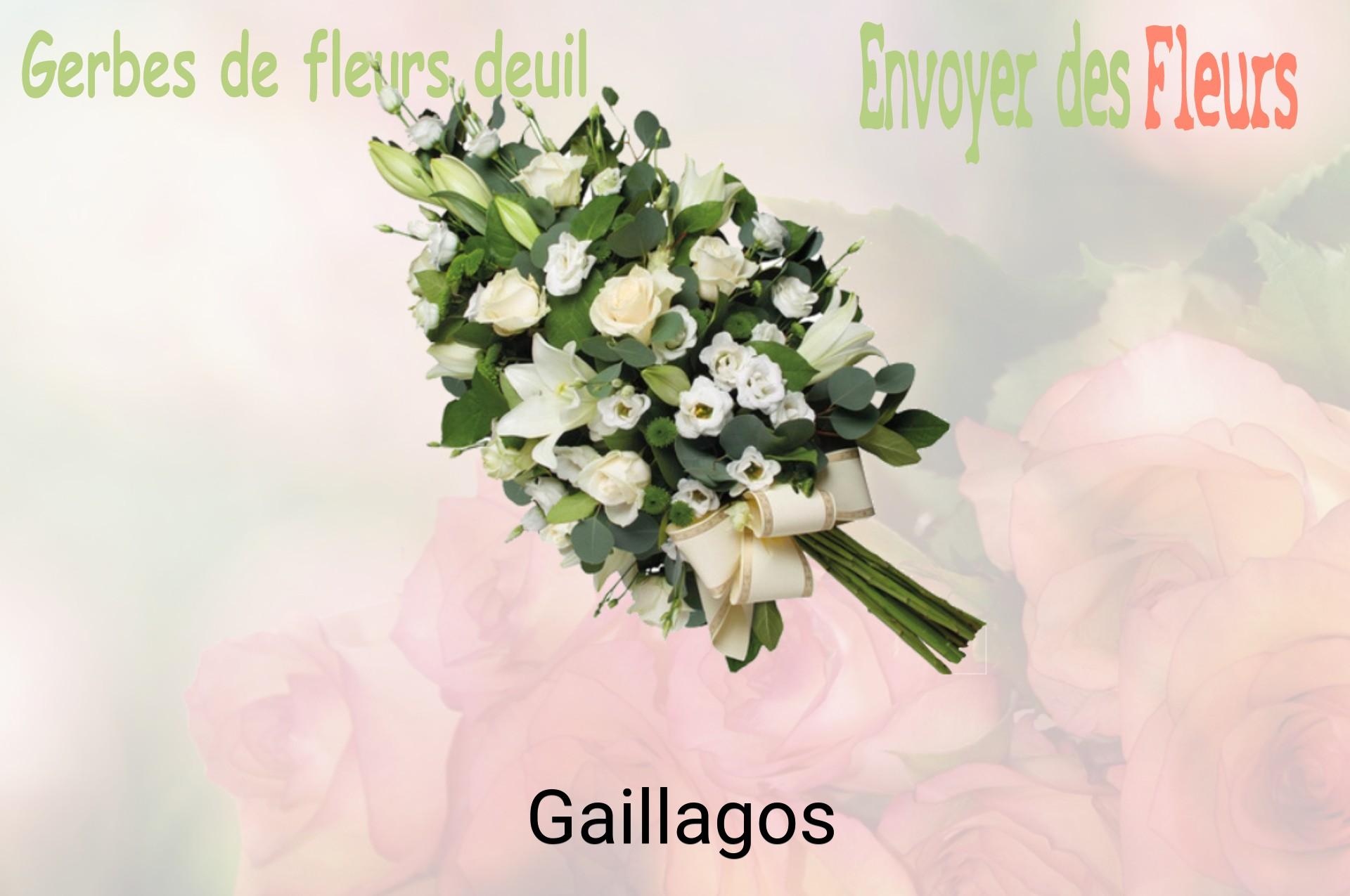 Gerbe de fleurs de deuil livrée à Gaillagos